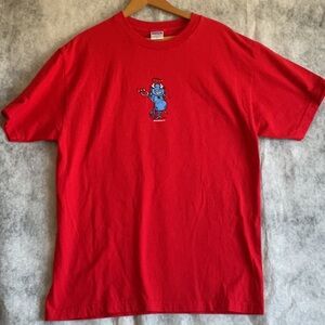 ALMIGHTY RED MENS SHORT SLEEVE T-SHIRT SZ L